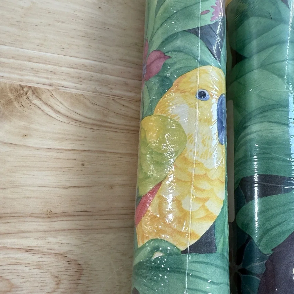 (2) Seabrook Designs Vintage‎ Tropical Border Wallpaper Toucan 10 Yard CTC285B